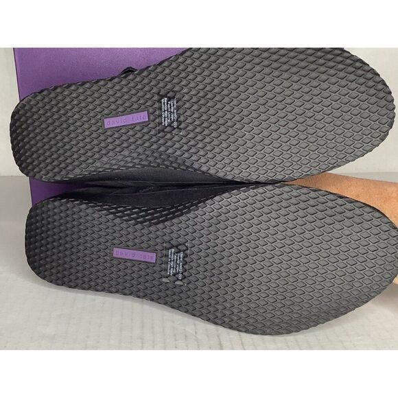 David Tate Women's 13WW Calm Black suede slipper - Picture 6 of 6